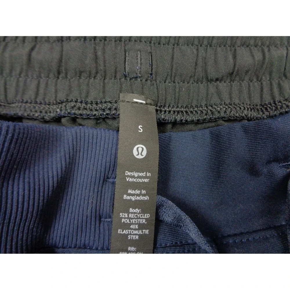 Lululemon Joggers Mens S Blue ABC‎ Warpstreme Elastic Waist Tapered Pants